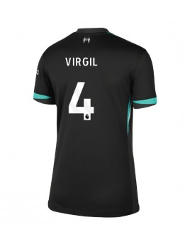 Liverpool Virgil van Dijk #4 Replika Borta Kläder Dam 2024-25 Kortärmad